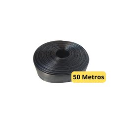Protetor Fechamento de Portão Grade Preto 50 Mts + Grampos Fixação - 4
