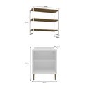 Ver imagem 4 de Conjunto Lavanderia Aurora Modulável 70cm com Nicho Clássico Cor:branco com Azul
