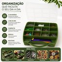Ver imagem 6 de Maleta Multiuso 12 Divisorias Caixa Organizadora Plastica Porta Parafusos Micangas Pesca Costura Gav