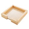 Porta Guardanapo De Madeira Pinus C/Sisal Natural 16X16X4Cm - 1