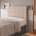 Ver imagem 7 de Cabeceira Cama Box Casal King Size Ivana 193cm Veludo Bege - Abmaza