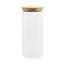 Ver imagem 1 de Pote de Vidro com Tampa de Bambu Oikos 1,6l Hermético Redondo