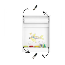 Suporte Tela Para Desenho Branco Em Mdf Branco - 5