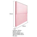 Ver imagem 5 de Cabeceira King Bali P02 195 cm Para Cama Box Suede Rosa Bebê