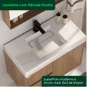 Ver imagem 4 de Conjunto para Banheiro Nicole 60 cm com Lavatório e Espelheira - Fabribam Gabinetes
