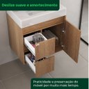 Ver imagem 7 de Conjunto para Banheiro Nicole 60 cm com Lavatório e Espelheira - Fabribam Gabinetes
