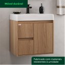 Ver imagem 6 de Conjunto para Banheiro Nicole 60 cm com Lavatório e Espelheira - Fabribam Gabinetes