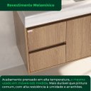 Ver mais imagens de Conjunto para Banheiro Nicole 60 cm com Lavatório e Espelheira - Fabribam Gabinetes