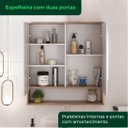 Ver imagem 3 de Conjunto para Banheiro Nicole 60 cm com Lavatório e Espelheira - Fabribam Gabinetes