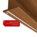 Ver imagem 4 de Conjunto de Escritório Completo com LED 7 Peças 8 Portas 173CMX52,5CMX230CM Linha Liga Modulado