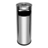 Lixeira Cinzeiro em Aço Inox Aro em Aluminio 30 Litros - 1