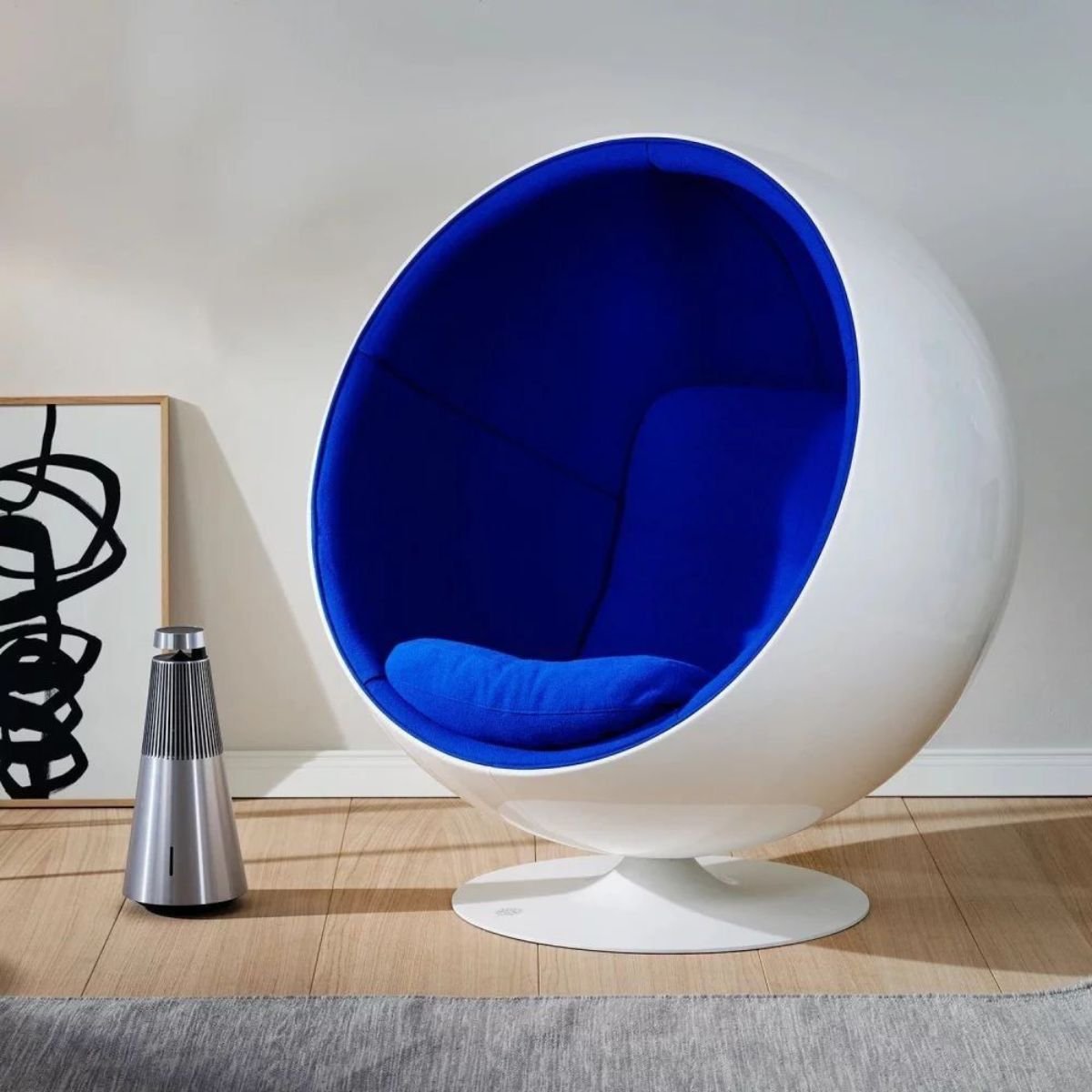 Poltrona Ball Chair Azul Linn Design Decor - 2