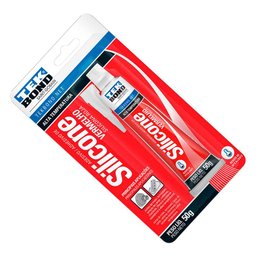 Cola Silicone Alta Temperatura Automotivo Tekbond 50g Cor Vermelho - 1