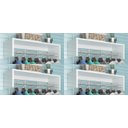 Ver imagem 4 de Kit 4 Cabideiros De Parede Arara Porta Roupas Quarto Moderno Vintage