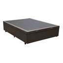 Ver imagem 3 de Cama Box Baú Casal Reforçada Fabricação Própria - Corino Marrom