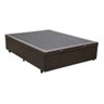 Cama Box Baú Casal Reforçada Fabricação Própria - Corino Marrom - 3