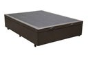 Ver imagem 3 de Cama Box Baú Casal Reforçada Fabricação Própria - Corino Marrom