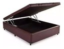 Ver imagem 1 de Cama Box Baú Casal Reforçada Fabricação Própria - Corino Marrom