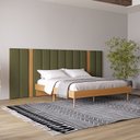 Ver imagem 2 de Cabeceira em Mdf Estofada King 300cm Nature