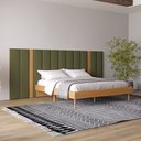 Ver imagem 2 de Cabeceira em Mdf Estofada King 300cm Nature