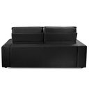 Ver imagem 6 de Sofá para Sala Reclinavel Estofado Price 180cm Veludo Preto