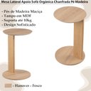 Ver imagem 4 de Mesa Apoio Sofa Chanfrada Pe Madeira Hanover 28020 Artesano