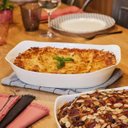 Ver imagem 6 de Jogo com 3un Assadeiras Travessas de Vidro Brancas Grandes P/ Forno Carine