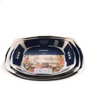 Ver imagem 7 de Jogo com 3un Assadeiras Travessas de Vidro Brancas Grandes P/ Forno Carine