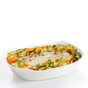 Ver imagem 3 de Jogo com 3un Assadeiras Travessas de Vidro Brancas Grandes P/ Forno Carine