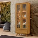 Ver imagem 3 de Cristaleira Clássica Adega Vitrum Naturalle 2 Portas de Vidro com Led