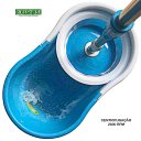 Ver imagem 2 de Mop Limpeza Melhor Rodo Balde Giratorio 360 Lava Seca Turbo:roxo