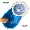 Ver imagem 6 de Mop Limpeza Melhor Rodo Balde Giratorio 360 Lava Seca Turbo:roxo