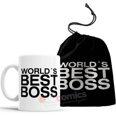 Caneca World´S Best Boss - The Office + Saquinho