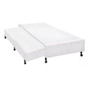 Ver imagem 1 de Cama Box Base c/Auxiliar Universal Solteiro Poli Tecido White (88x188x27) - Castor