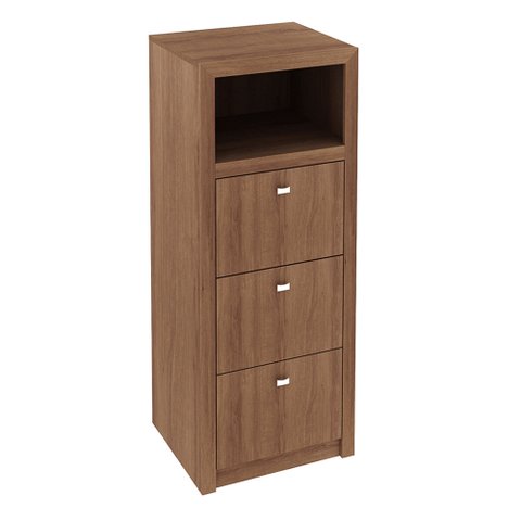 Armário Arquivo para Escritório Home Office ME4118 MDP Amendoa - Gran Belo