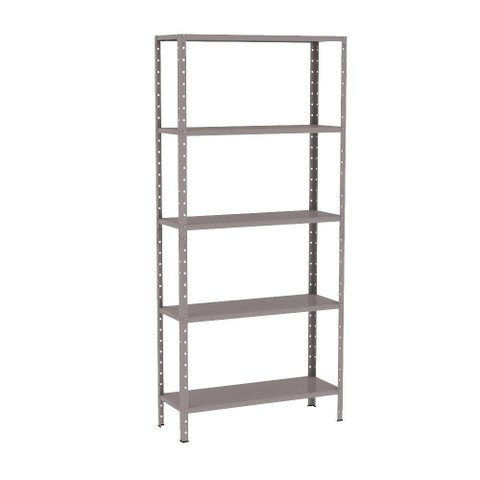 Estante Aço 5 Prateleiras Livros Cozinha Quarto Eaf005 Cinza