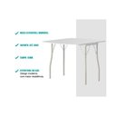 Ver imagem 3 de Mesa para Cozinha Dobrável - 216 Prata/courino Branco - Carraro