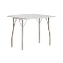 Ver imagem 1 de Mesa para Cozinha Dobrável - 216 Prata/courino Branco - Carraro