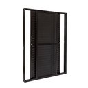 Ver imagem 1 de Porta em Alumínio Veneziana Cristal 03 Folhas Preto - 210x160