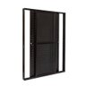 Porta em Alumínio Veneziana Cristal 03 Folhas Preto - 210x160 - 1