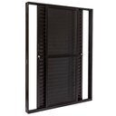 Ver imagem 3 de Porta em Alumínio Veneziana Cristal 03 Folhas Preto - 210x160