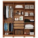 Ver imagem 3 de Guarda Roupa Maya 6 Portas Flex Espelho Avulso em MDF Panan