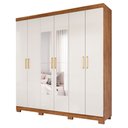 Ver imagem 2 de Guarda Roupa Maya 6 Portas Flex Espelho Avulso em MDF Panan