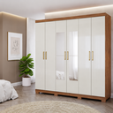 Ver imagem 1 de Guarda Roupa Maya 6 Portas Flex Espelho Avulso em MDF Panan