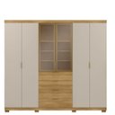 Ver imagem 3 de Guarda Roupa Casal 100% MDF 6 Portas 4 Gavetas com Porta Reflecta Dubai Ouro