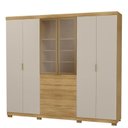 Ver imagem 7 de Guarda Roupa Casal 100% MDF 6 Portas 4 Gavetas com Porta Reflecta Dubai Ouro