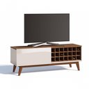 Ver imagem 2 de Rack com Painel Classic Ad 1.4 Freijó com Off White - Imcal Móveis