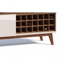 Ver imagem 4 de Rack com Painel Classic Ad 1.4 Freijó com Off White - Imcal Móveis
