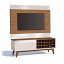 Ver imagem 1 de Rack com Painel Classic Ad 1.4 Freijó com Off White - Imcal Móveis