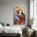 Ver imagem 2 de Quadro Decorativo Santa Clara - 70x50cm:moldura Preta